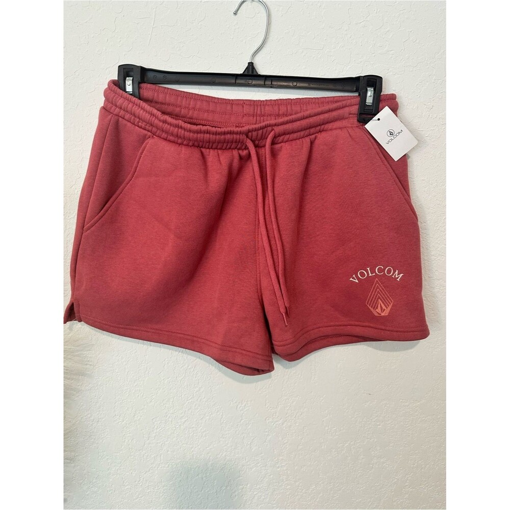 Volcom Womens midrize juniors Pull-On Shorts - Dusty Rose large